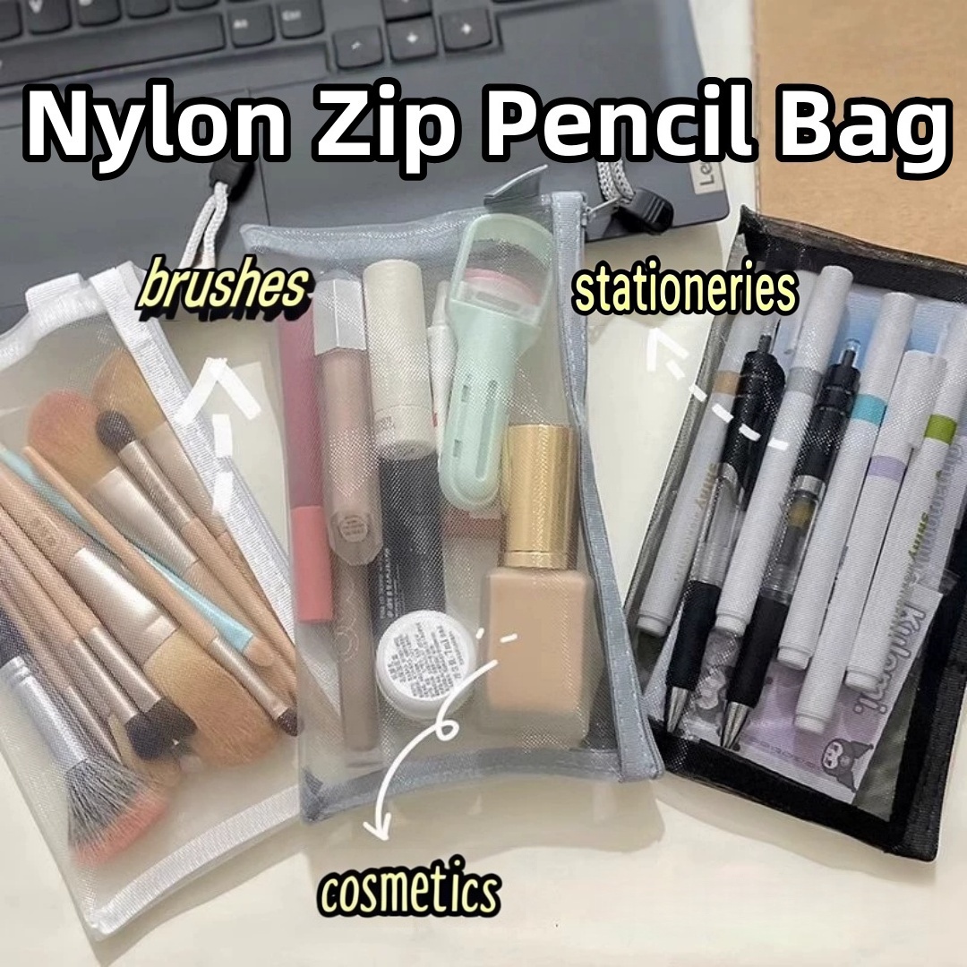 Nylon-Bleistift-Aufbewahrungst – Clear Mesh Pencil Pouch For Exam Bewertung und Preis