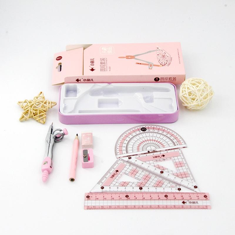 8-teiliges Set mit geometrisch – Math Geometry Set With Compass Bewertung und Preis